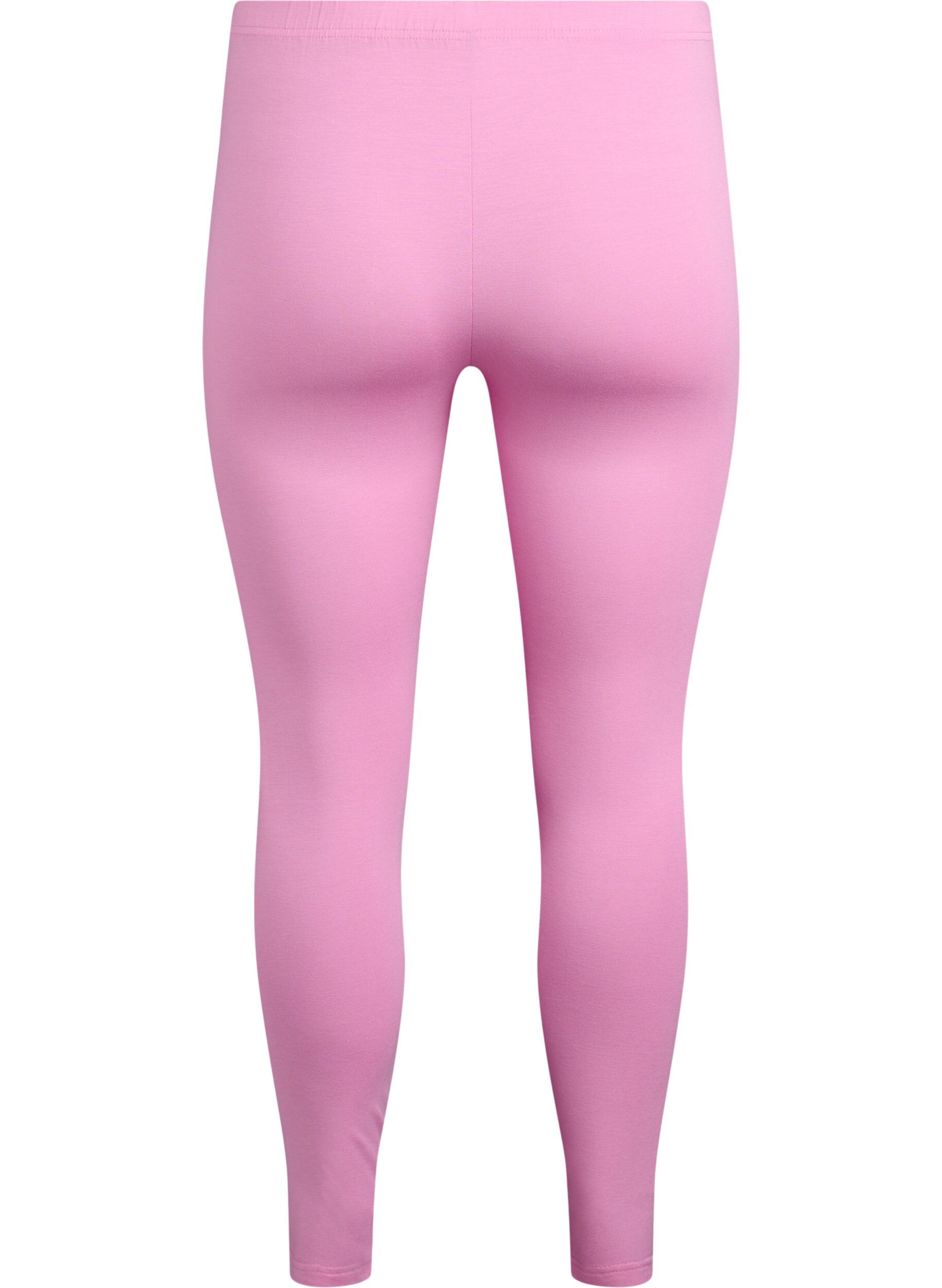 Zizzifashion Basic leggings in viscose, Pink, Packshot image number 1