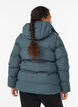 Short puffer jacket with detachable hood, Green, Model image number 2