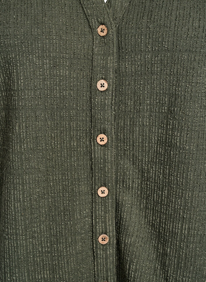 Structured blouse with V-neckline, Thyme, Packshot image number 2