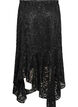 Lace midi skirt with sequins, Black, Packshot image number 1