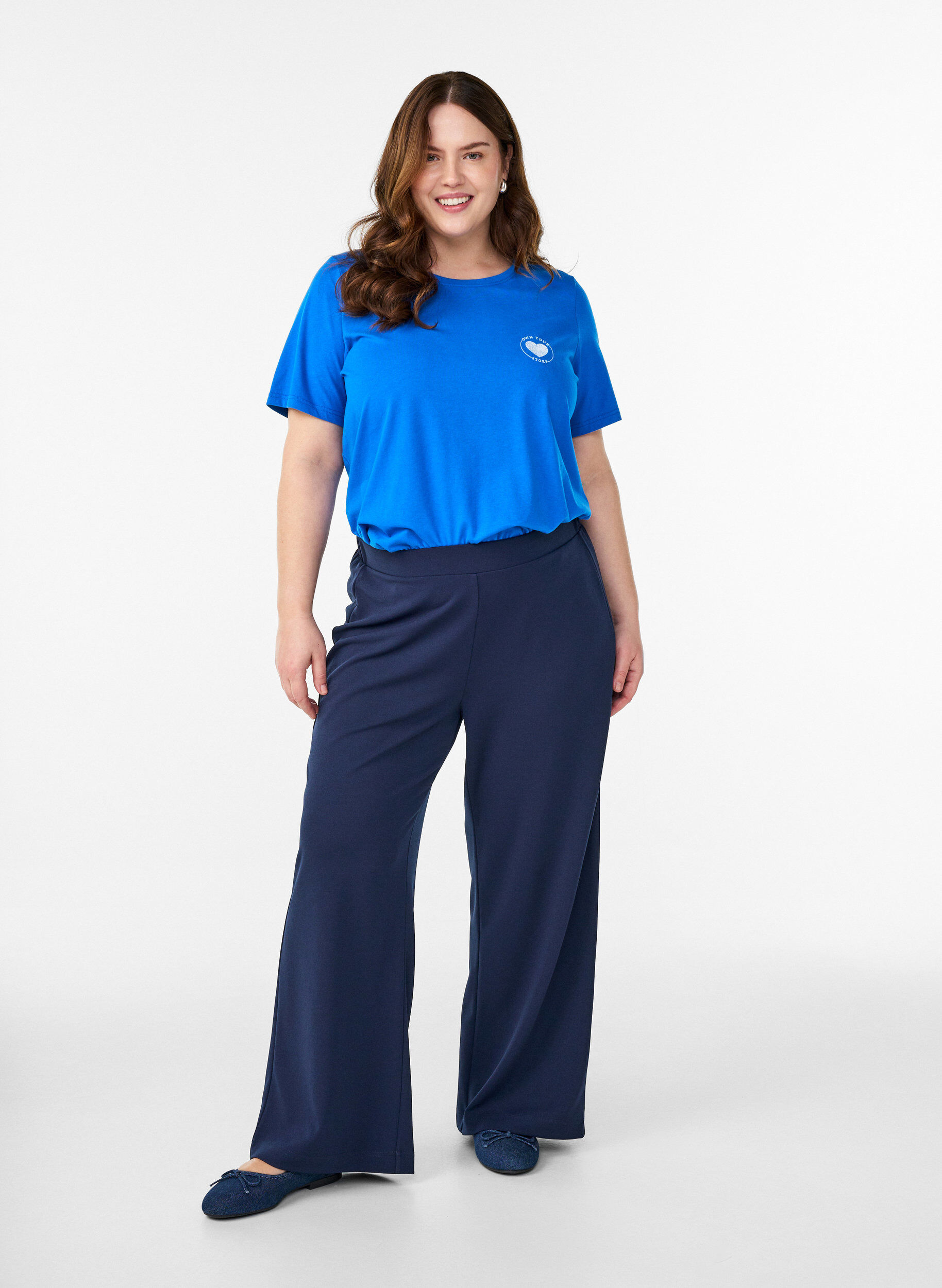 ZizzifashionWide-leg trousers, Blue, Model image number 0