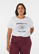 T-shirt with motif, White, Model image number 0