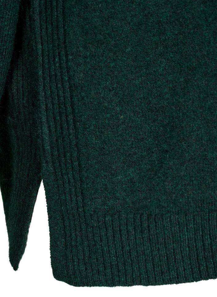 Knitted jumper with ribbed edges, Scarab Mel., Packshot image number 3