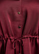 Party blouse in satin-look with buttons and adjustable waist, Dark Bordeaux, Packshot image number 2