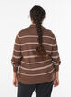 Knit blouse with collar, Brown, Model image number 2