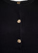 Cardigan with decorative gold buttons, Black, Packshot image number 2