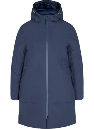 Winter jacket with a drawstring waist, Navy Blazer, Packshot image number 0