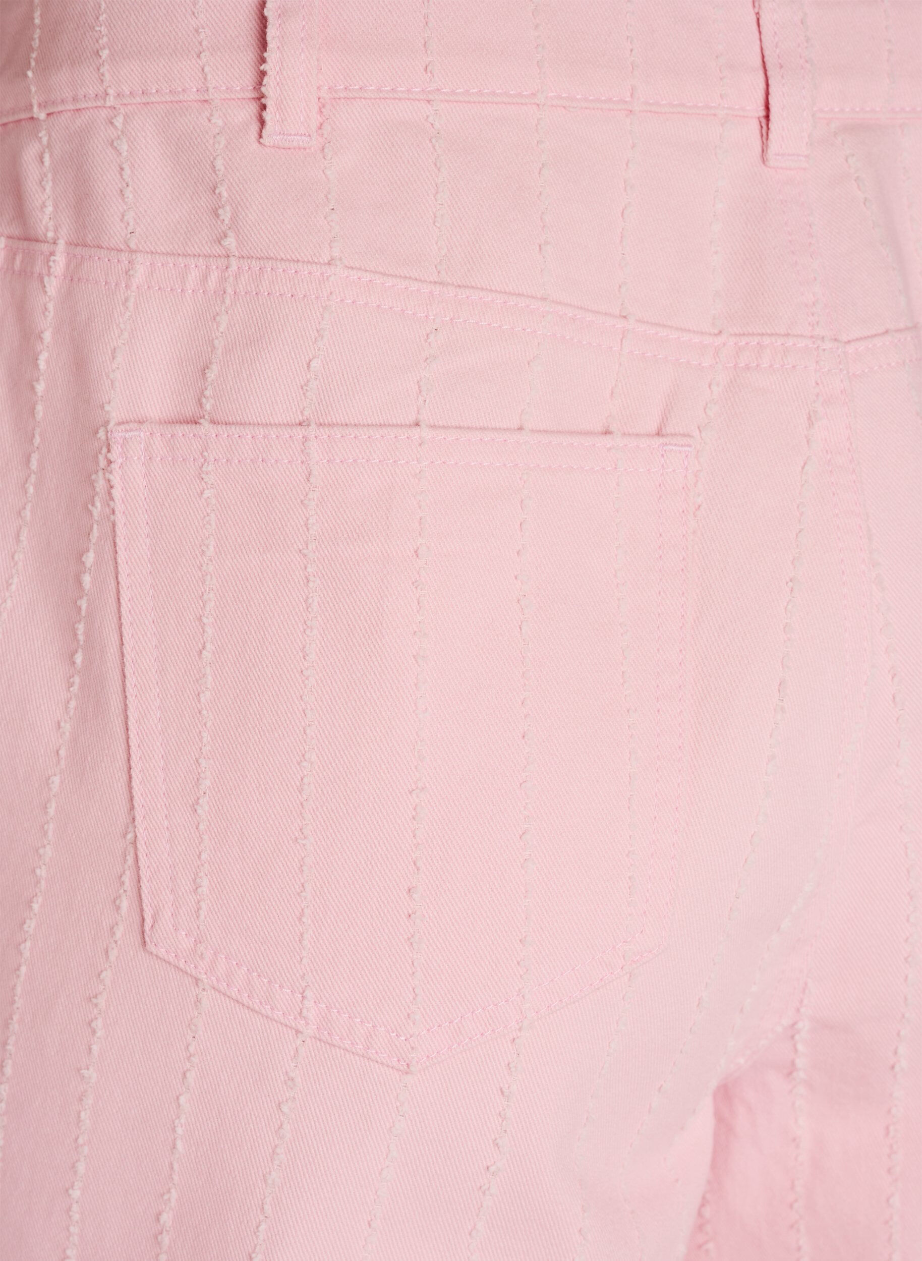 Zizzifashion Myra jeans in coloured denim with wide fit and textured pattern, Red, Packshot image number 3