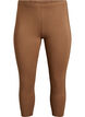 Basic 3/4 leggings in viscose, Brown, Packshot image number 0