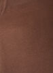 T-shirt with asymmetric lace hem, Brown, Packshot image number 2