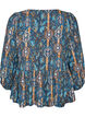Blouse with paisley print and lace detail, Light Blue, Packshot image number 1