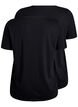 FLASH - 2-pack t-shirts with v-neck, Black/Black, Packshot image number 1