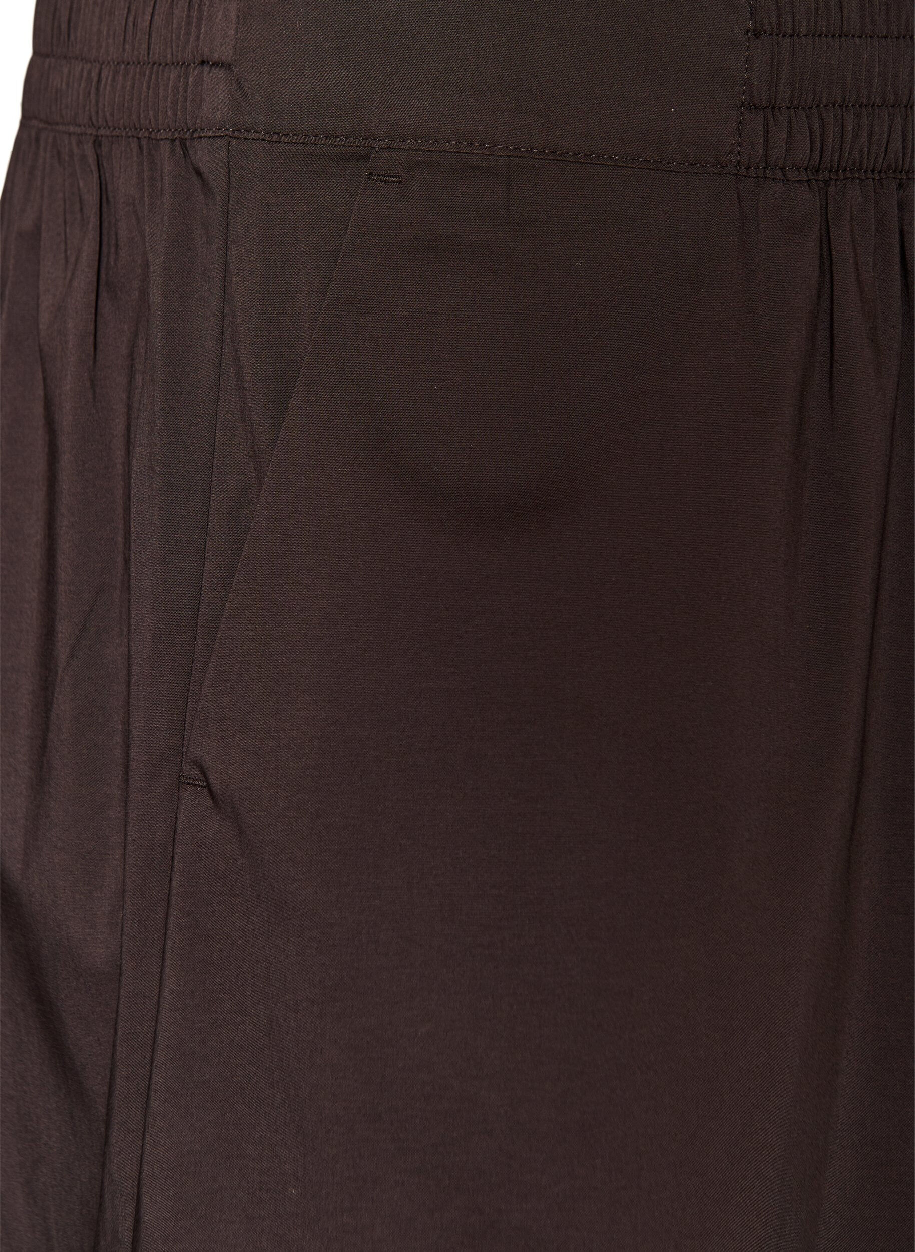 Zizzifashion Balloon trousers with pockets and an elasticated waistband, Brown, Packshot image number 2