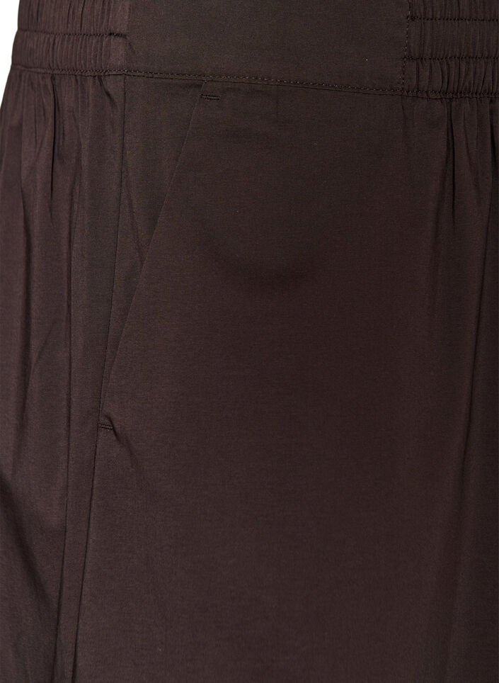Balloon trousers with pockets and an elasticated waistband, Brown, Packshot image number 2