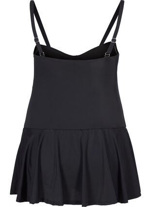 Swimsuit with skirt, Black, Packshot image number 1