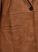 Faux suede blazer, Brown, Packshot image number 2