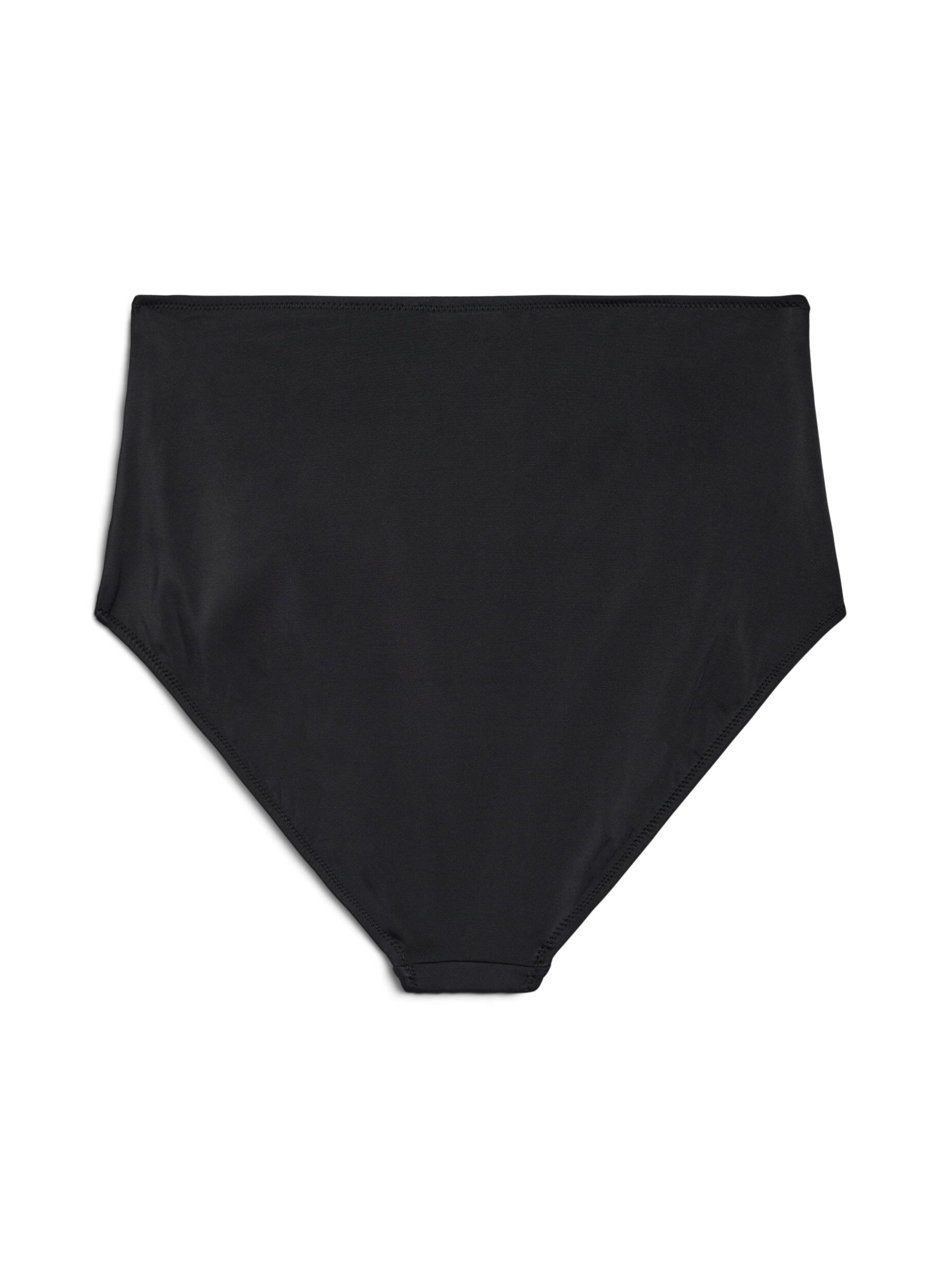 Zizzifashion High waisted bikini bottoms, Black, Packshot image number 1