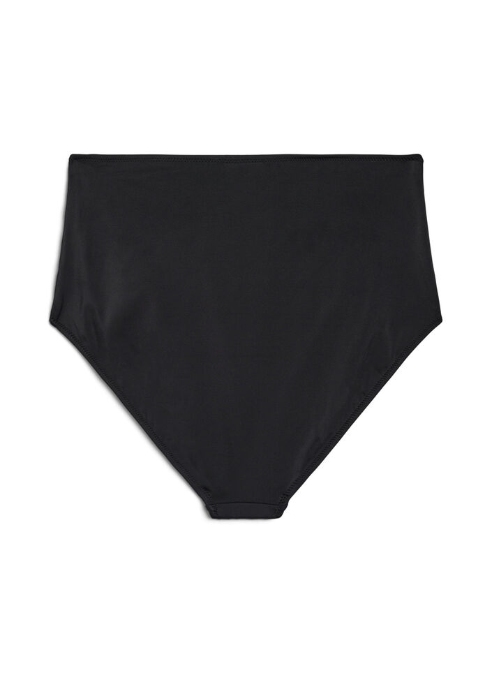 High waisted bikini bottoms, Black, Packshot image number 1