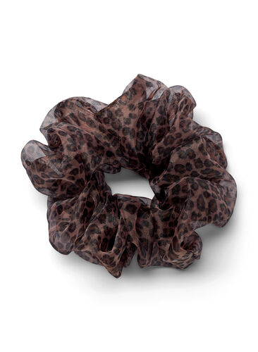 Scrunchie with floral print, Small Leo, Packshot image number 0