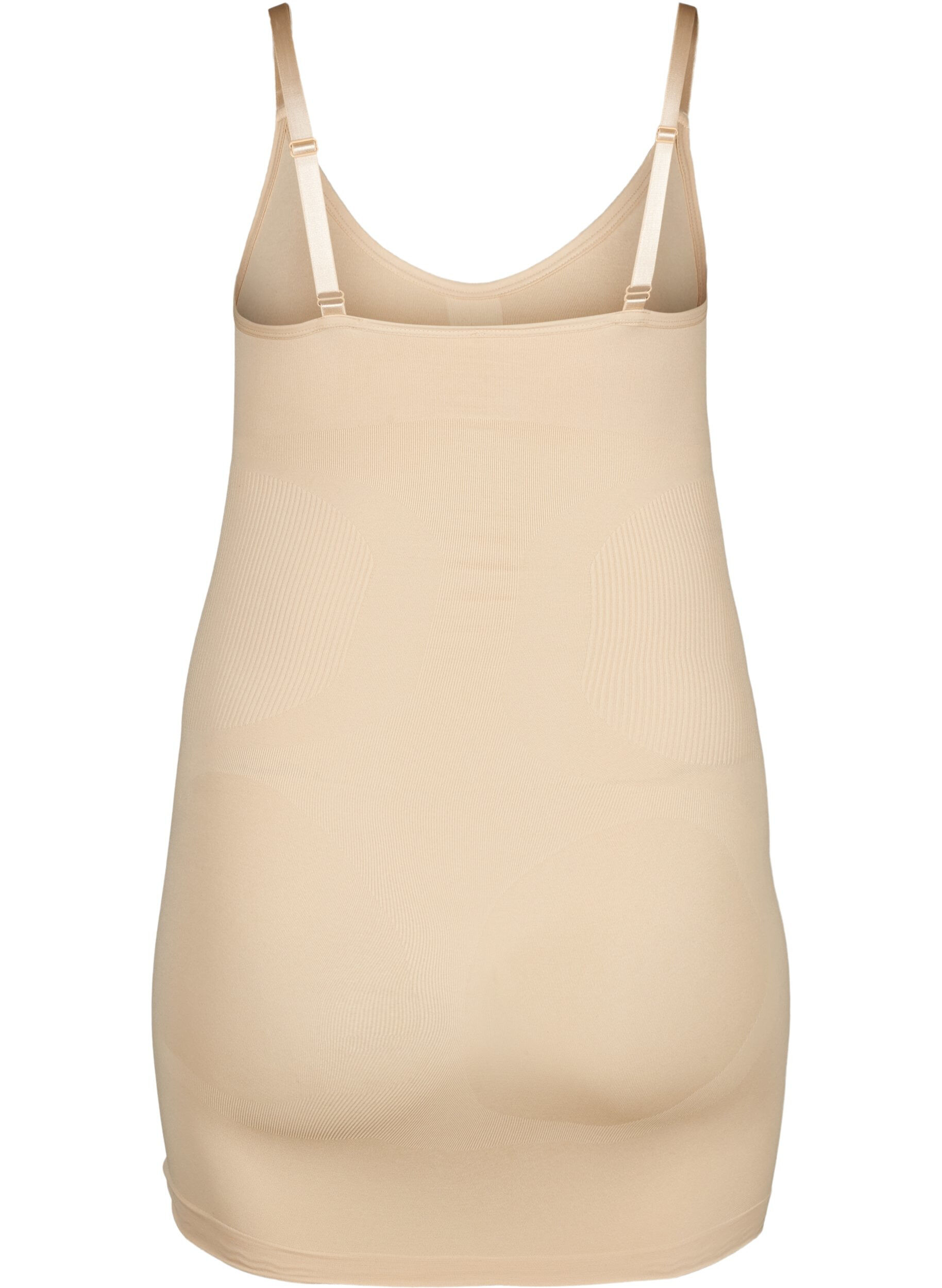 Zizzifashion Shapewear dress with thin straps, Beige, Packshot image number 1