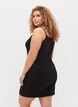 Long basic cotton top , Black, Model image number 2