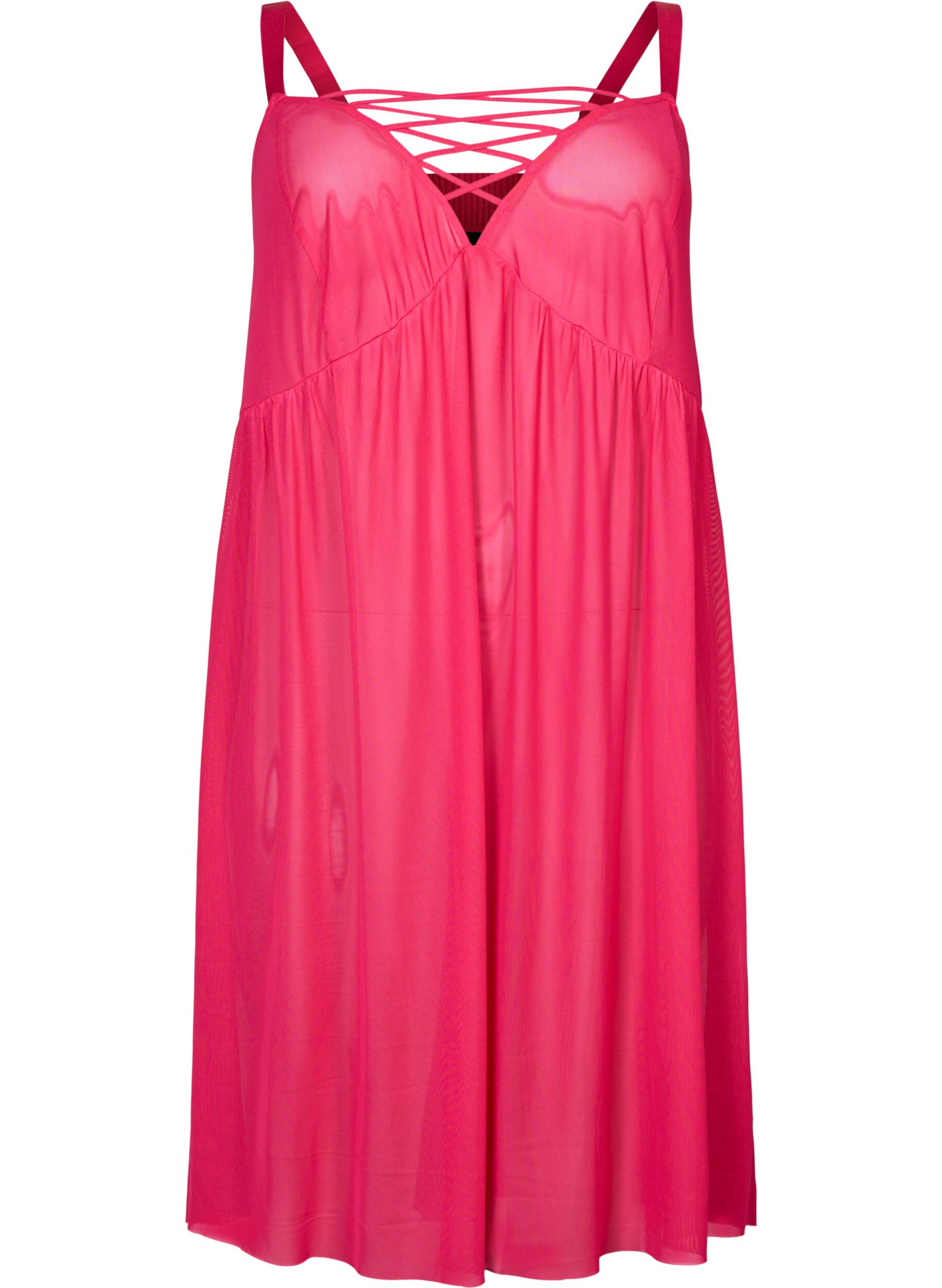 Zizzifashion Mesh nightdress with string, Jazzy, Packshot image number 0