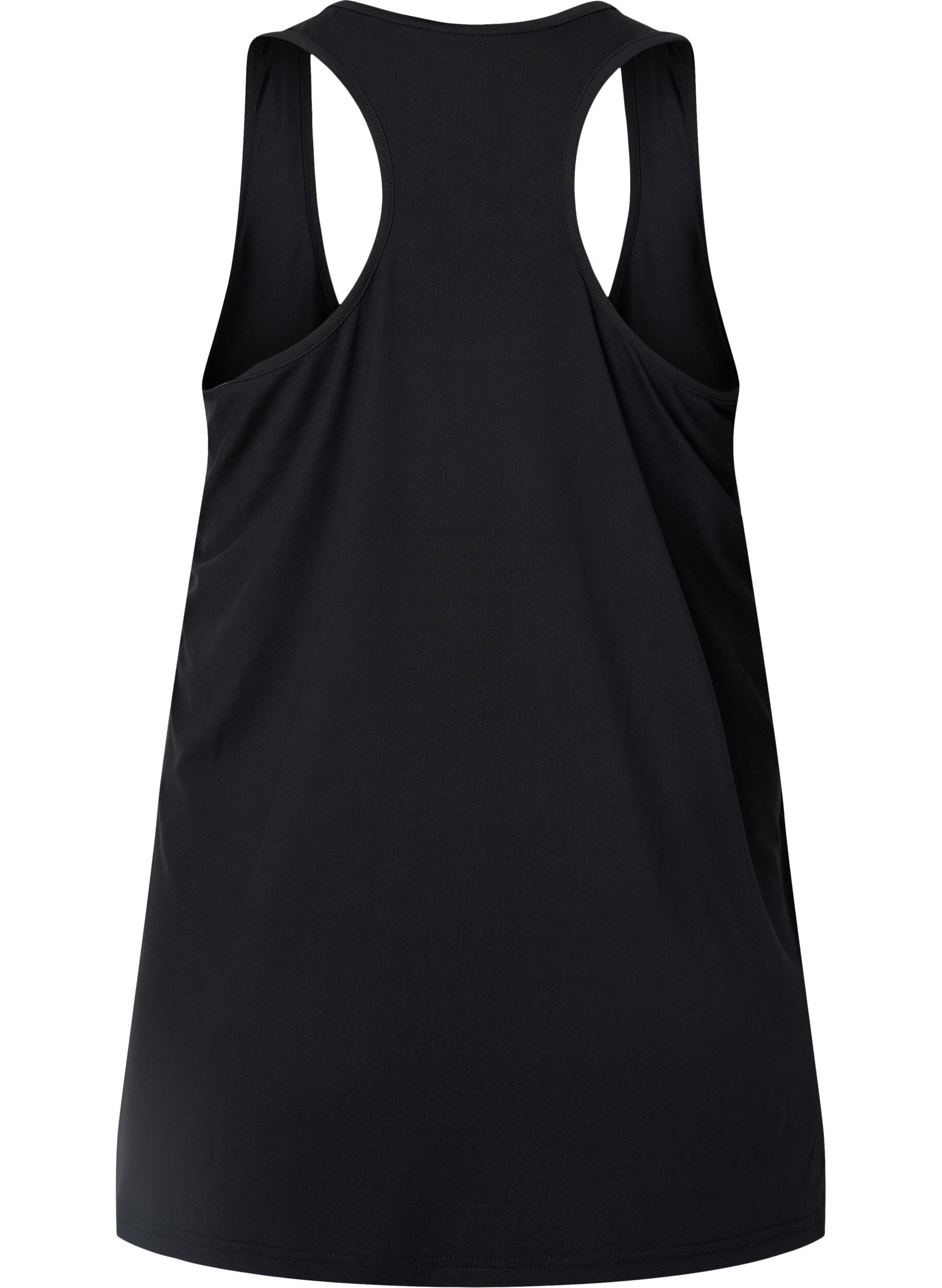 Zizzifashion Workout top with racer back, Black, Packshot image number 1