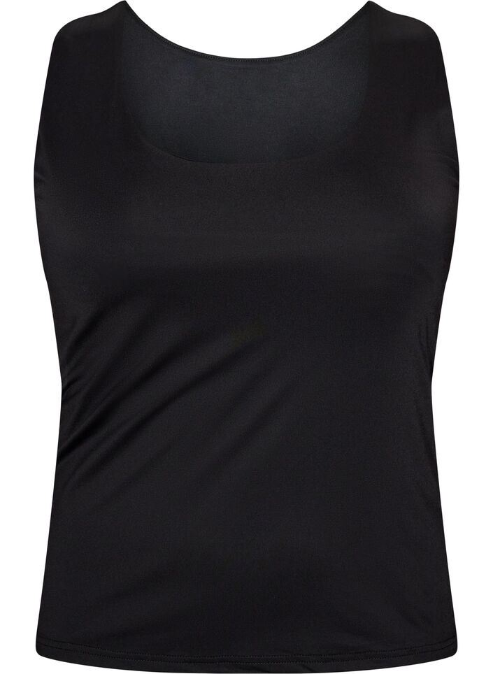 Fitted basic top with reversible feature, Black, Packshot image number 0