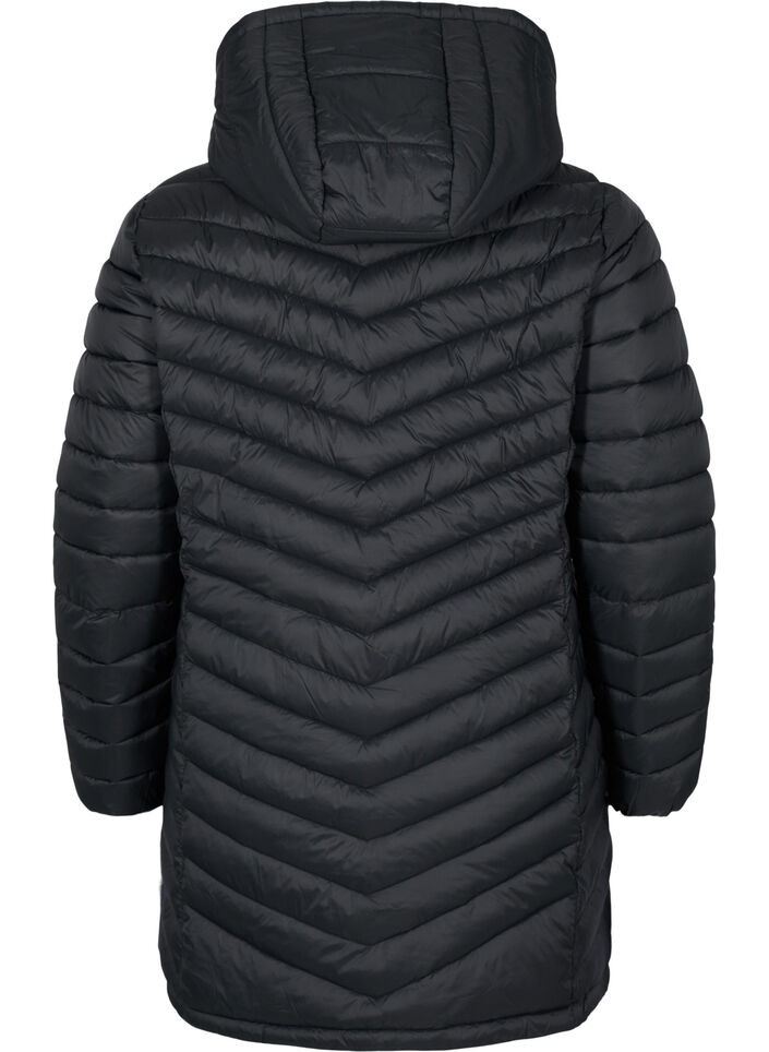 Lightweight jacket with pockets and a detachable hood, Black, Packshot image number 1