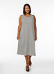 Striped midi tank dress, White, Model image number 0