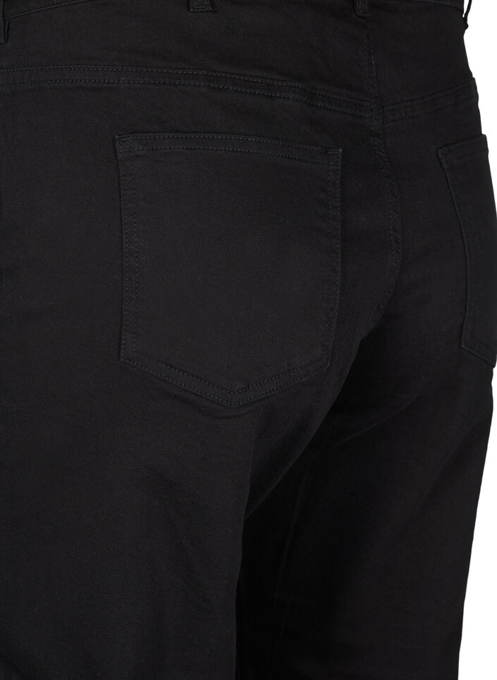 Cropped Vera jeans with straight fit, Black, Packshot image number 3