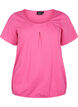 Short sleeve cotton t-shirt, Shocking Pink, Packshot image number 0