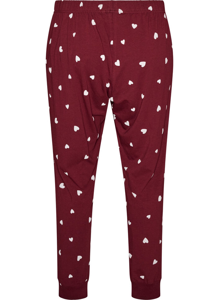 Printed pyjama bottoms, Red, Packshot image number 1