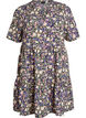 Short sleeve dress with a-line and cutlines, Purple, Packshot image number 0