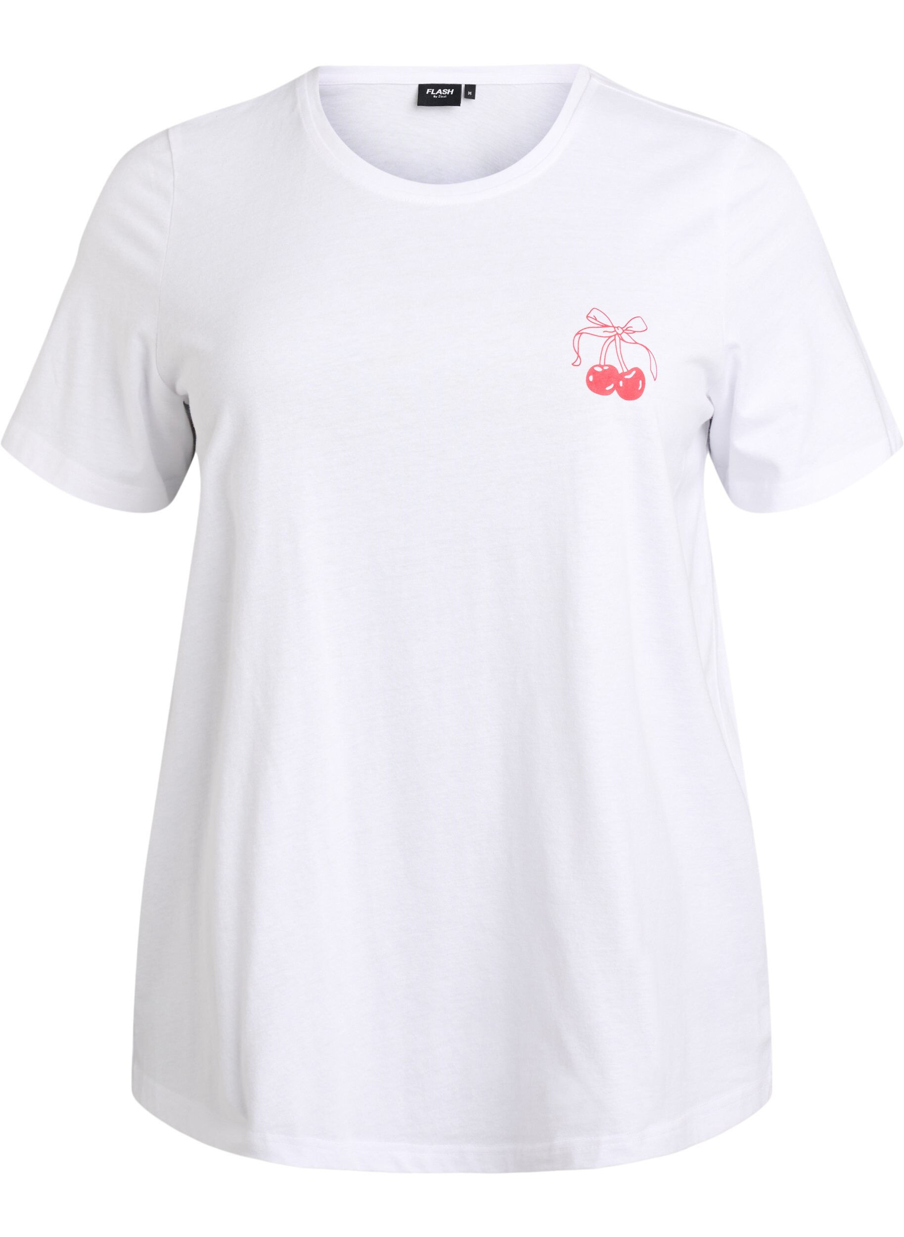 Zizzifashion FLASH - T-shirt with motif, White, Packshot image number 0