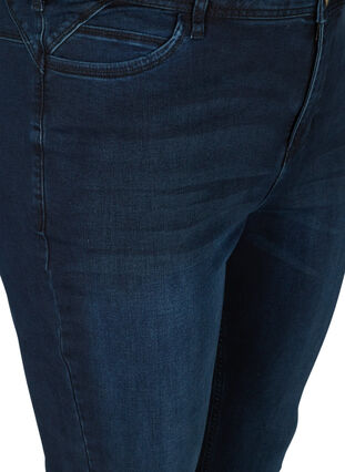 Super slim Amy jeans with high waist, Dark blue denim, Packshot image number 2