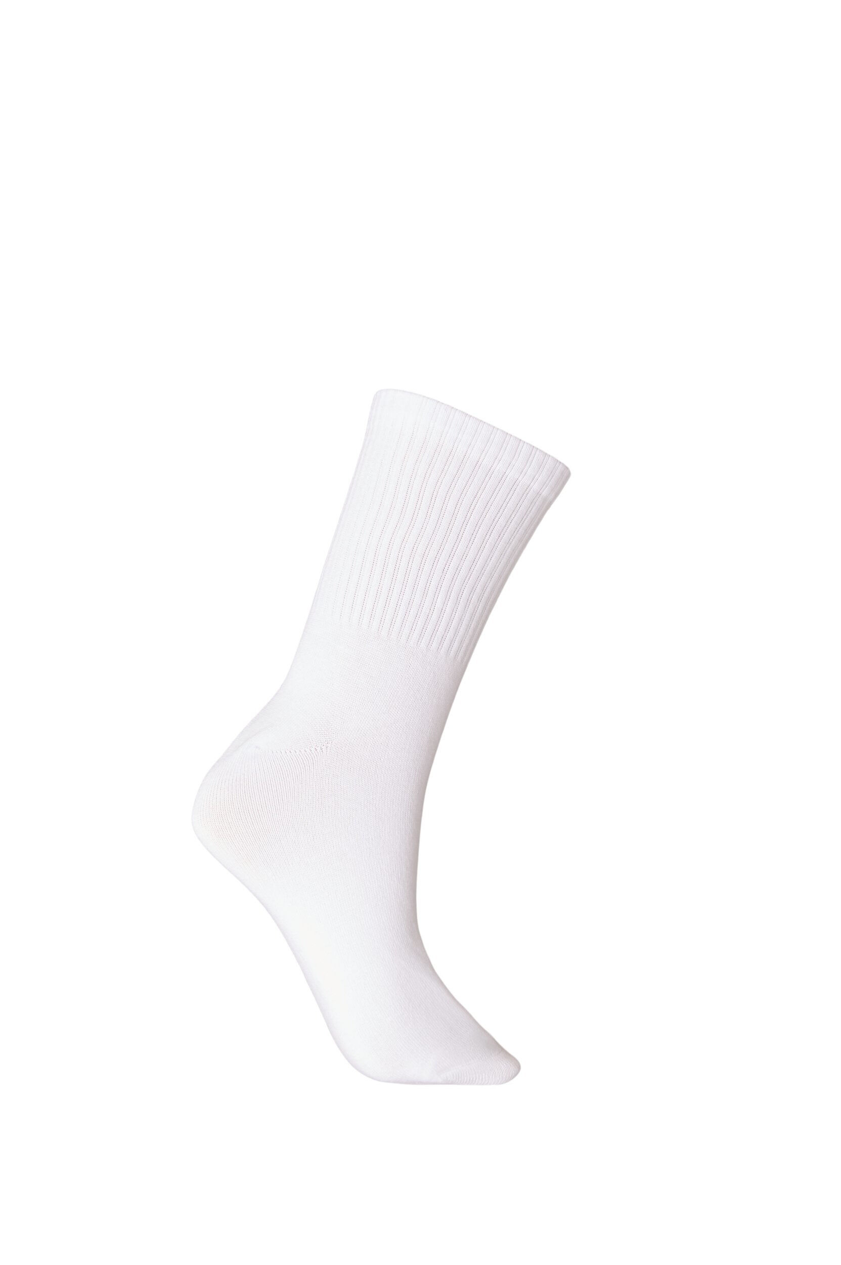 Zizzifashion Cotton socks with patterns, White, Packshot image number 1