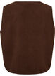 Teddy gilet with buttons and pockets, Brown, Packshot image number 1