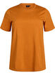 Basic cotton T-shirt with round neck, Orange, Packshot image number 0