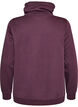 Sweatshirt with high collar and pockets, Purple, Packshot image number 1