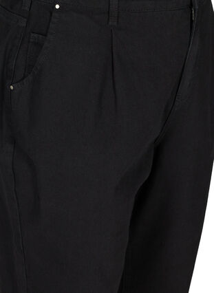 Slouchy fit cotton jeans, Black , Packshot image number 2