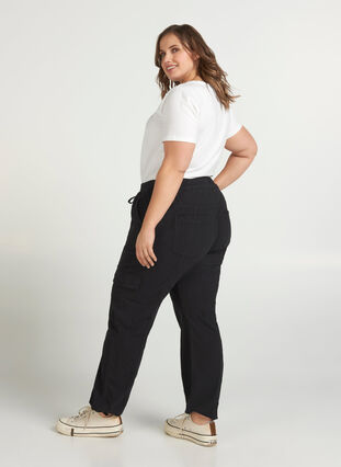 Trousers, Black, Model image number 0