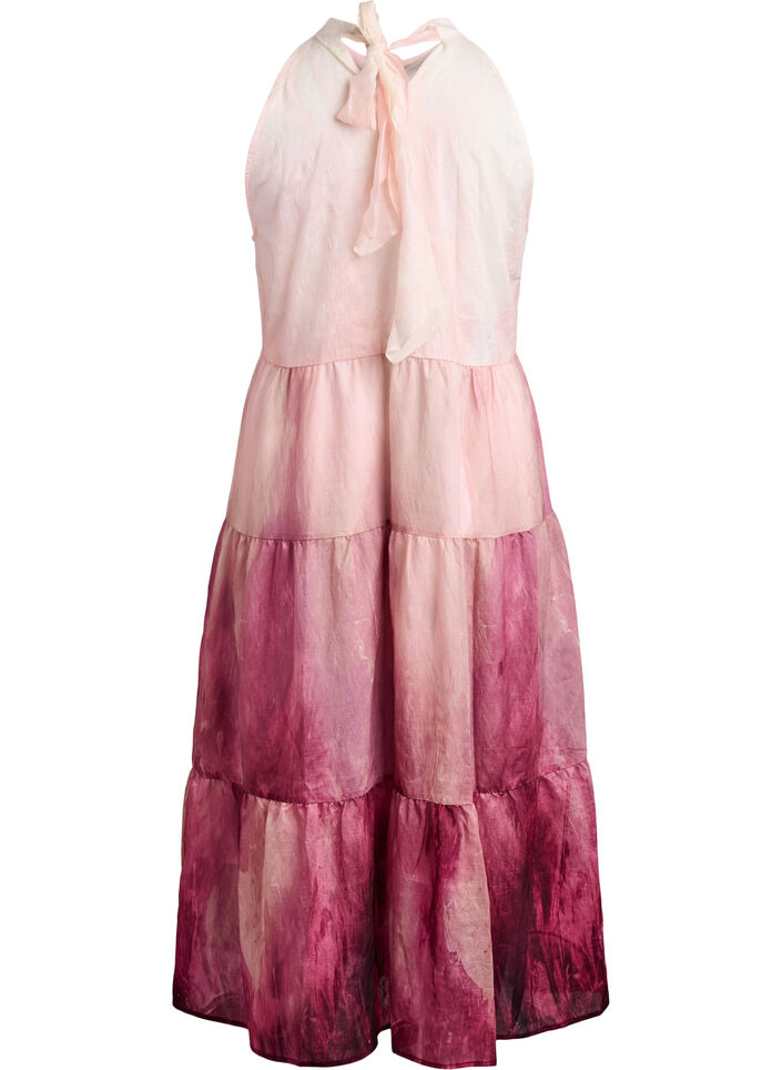 Midi halterneck dress, Rose, Packshot image number 1