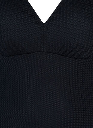 Swimsuit with texture, Black, Packshot image number 2