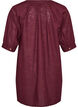 Cotton tunic with a V-neck, Red, Packshot image number 1