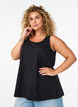 Cotton top with a-shape, Black, Model image number 0