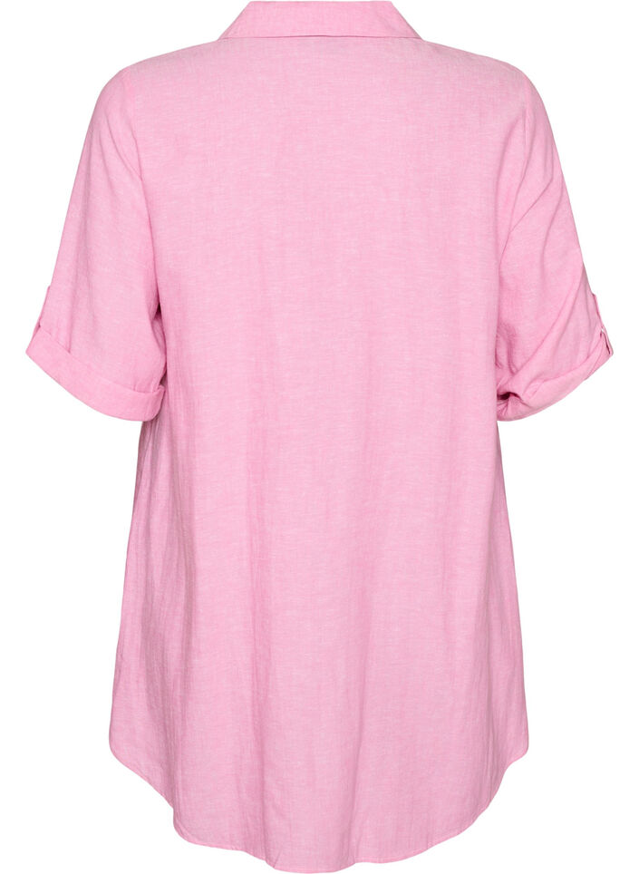 Linen and viscose tunic with A-shape, 2169, Packshot image number 1