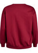 Sweatshirt with terry text, Dark Bordeaux, Packshot image number 1