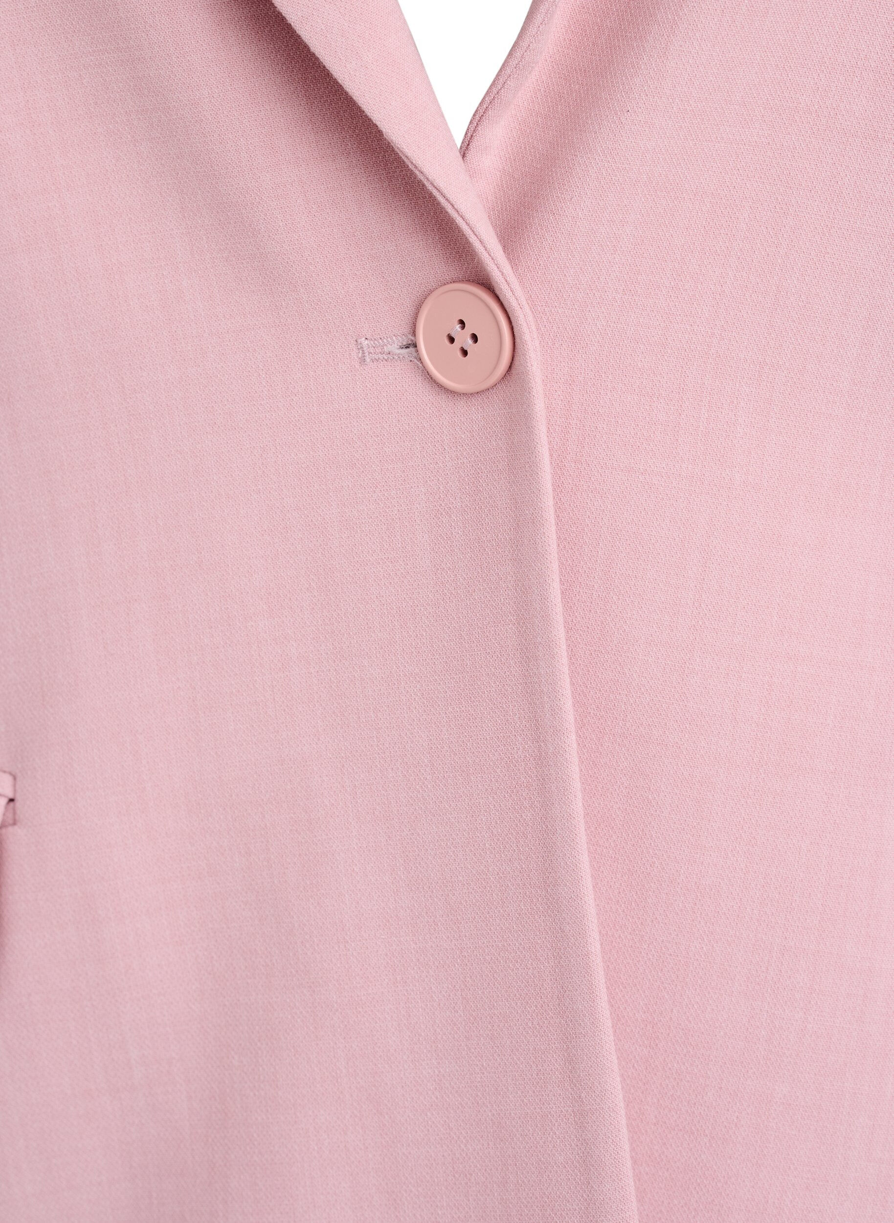 Zizzifashion Classic blazer with single button closure and pockets, Rose, Packshot image number 2