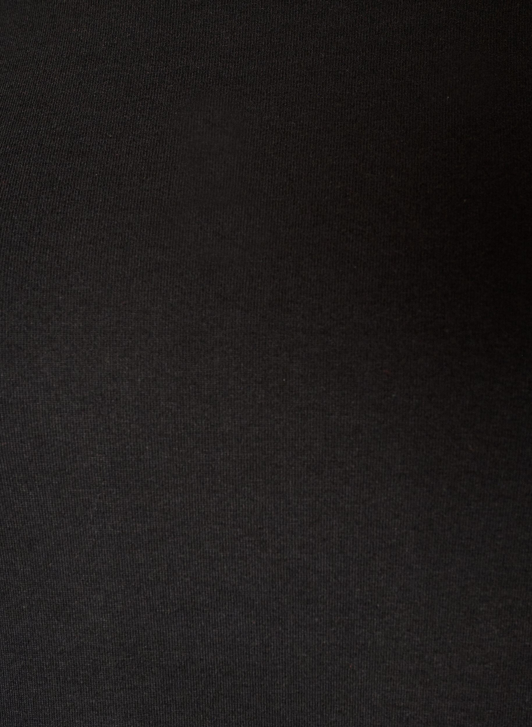 ZizzifashionLong-sleeved basic T-shirt with a round neck, Black, Packshot image number 2